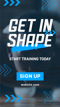 Fitness Training Facebook Story Design