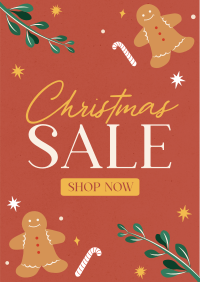 Rustic Christmas Sale Flyer Design