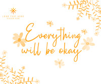 Everything will be okay Facebook Post Design