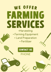 Trusted Farming Service Partner Poster Design