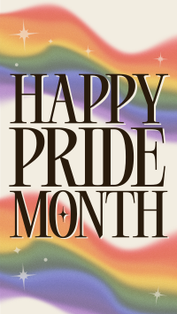 International Pride Month Gradient TikTok video Image Preview