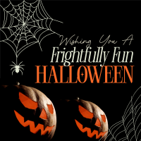 Halloween Greeting Minimal Instagram Post Preview