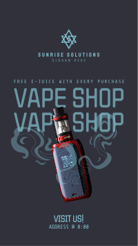 Vape Night Promo Instagram Reel Image Preview