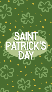 St. Patrick's Clovers Facebook Story Design