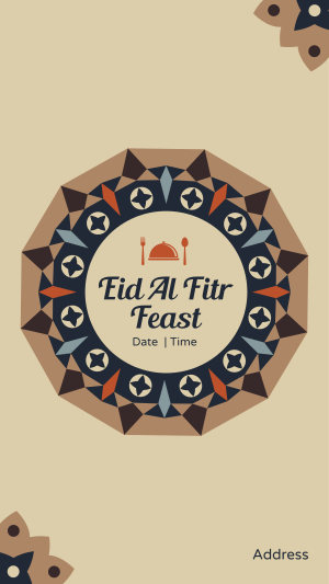 Eid Feast Celebration Instagram story