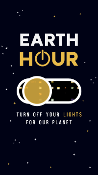 Lights Off Planet Facebook Story Design