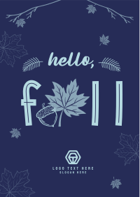 Hello Fall Greeting Flyer Image Preview