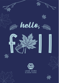 Hello Fall Greeting Flyer Image Preview