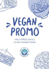 Plant-Based Food Vegan Poster Design