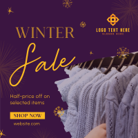 Winter Fashion Sale Instagram Post Design
