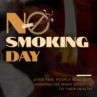 Sleek Non Smoking Day Instagram Post Design