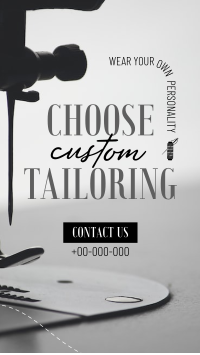 Choose Custom Tailoring Instagram reel Image Preview