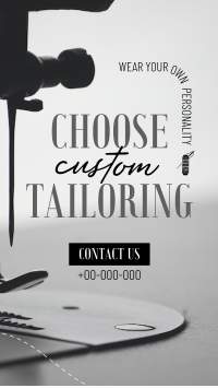 Choose Custom Tailoring Instagram Reel Preview