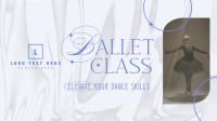 Elegant Ballet Class Video Image Preview