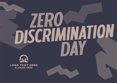 Playful Zero Discrimination Day Postcard Image Preview