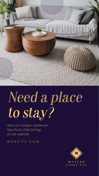 Cozy Place to Stay Instagram Story Design