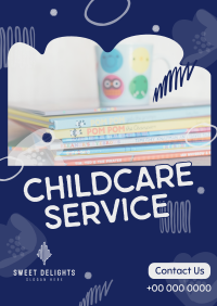 Abstract Shapes Childcare Service Flyer Image Preview