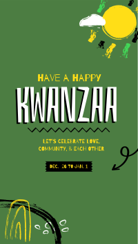 A Happy Kwanzaa Instagram story Image Preview