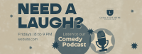 Podcast for Laughs Facebook Cover Design