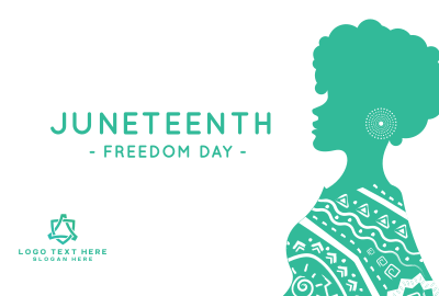 Beautiful Woman Juneteenth Pinterest board cover Image Preview
