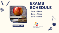 Exams Schedule Announcement Facebook event cover Image Preview