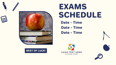 Exams Schedule Announcement Facebook event cover Image Preview