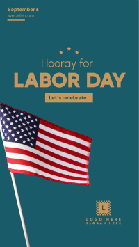 Happy Labor Day Instagram story Image Preview