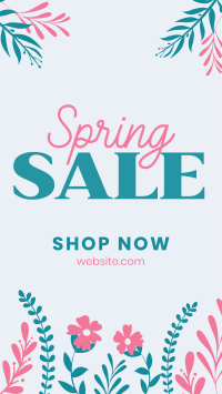 Floral Spring Sale Facebook story Image Preview