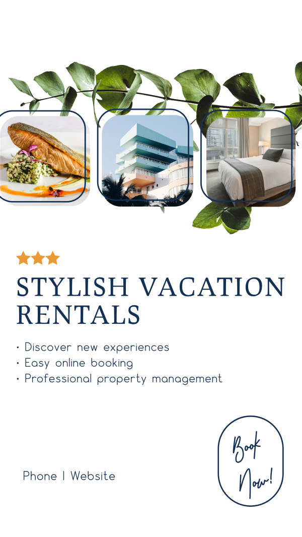 Vacation Rental Description Instagram Story Design Image Preview