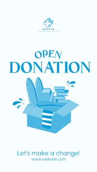Open Donation Instagram Story Design