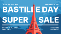 Bastille Day Sale Facebook event cover Image Preview