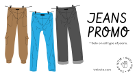 Three Jeans Facebook Event Cover Design