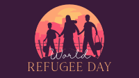 Refugees Silhouette Animation Design