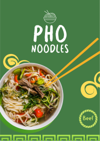 Pho Food Bowl Flyer Design