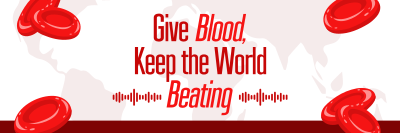 Blood Donation Twitter header (cover) Image Preview