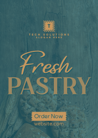 Rustic Pastry Bakery Poster Design