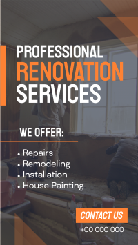 Pro Renovation Service TikTok Video Preview