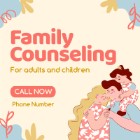 Quirky Family Counseling Service Instagram Post Design