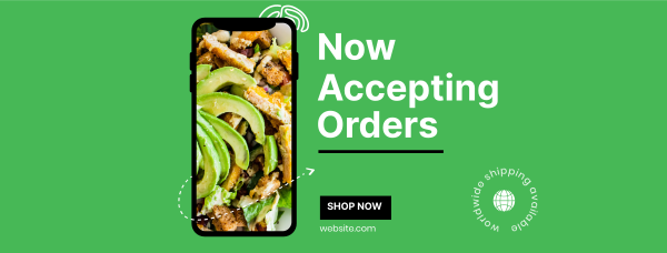 Food Delivery App  Facebook Cover Design Image Preview