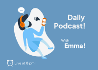 Live Daily Podcast Postcard Image Preview
