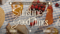 Retro Summer Sunshine Facebook event cover Image Preview