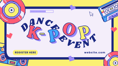 This is K-Pop Facebook event cover Image Preview