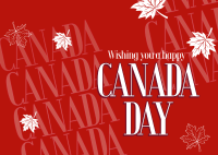 Hey Hey It's Canada Day Postcard Design