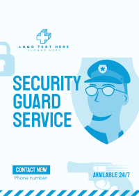 Security Guard Job Poster Design