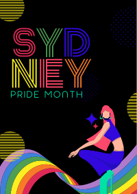Sydney Pride Month Greeting Poster Image Preview