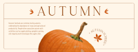 Autumn Pumpkin Facebook cover Image Preview