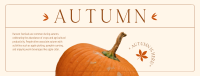 Autumn Pumpkin Facebook Cover Design