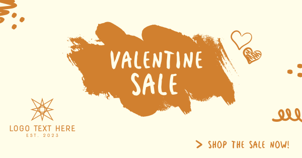 Valentines Day Sale Facebook Ad Design Image Preview