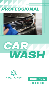 Professional Car Wash Services Facebook Story Design