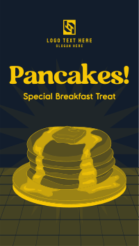 Retro Pancake Breakfast YouTube short Image Preview